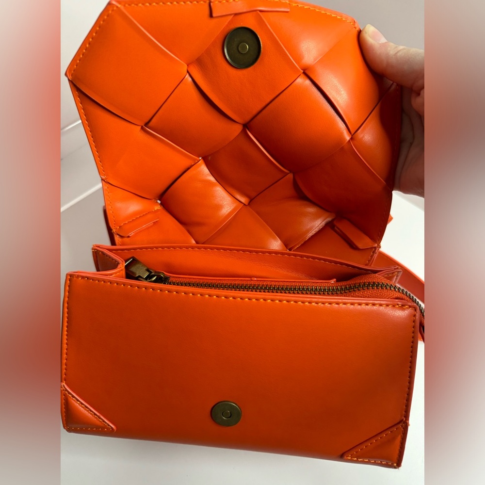 Anthropologie Vibrant Orange Crossbody Bag | NWT - Picture 13 of 14